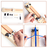 Wood Knitting Looms Set TOOL-WH0052-01-4