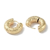 Texture Rings Brass Hoop Earrings for Women EJEW-H006-06A-G-2