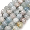Natural Aquamarine Beads Strands GG-CBA1CAF-A02-12mm-2