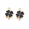 Rack Plating Alloy Enamel Pendants ENAM-N055-088-05LG-2