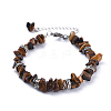 Natural Tiger Eye Chip Bracelets BJEW-JB04489-01-1