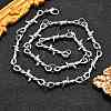 Alloy Barb Wire Necklaces NJEW-R254-01B-P-1