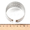 37.5MM 304 Stainless Steel Textured Multi-Strand Wide Cuff Bangles for Women SA-CBAB767-28P-5