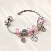 Alloy Enamel European Beads Charm Bracelets BJEW-F495-14P-4