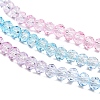 Transparent Painted Glass Beads Strands DGLA-A034-T3mm-A22-4