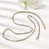 304 Stainless Steel Cable Chain Necklaces STAS-O053-33G-5