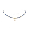 Brass Star Charm Bracelet & Necklace SJEW-JS01268-8