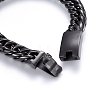 304 Stainless Steel Curb Chains Bracelets BJEW-E346-12B-3