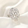 304 Stainless Steel Cuff Open Rings FS-WGD6945-18-1