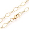 Brass Cable Chains Necklace Making MAK-S072-16B-G-2