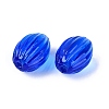 Handmade Ribbed Lampwork Beads LAMP-N042-01G-2
