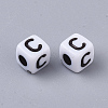 White Opaque Acrylic Beads LS-X-MACR-R869-02C-2