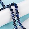 Natural Lapis Lazuli Bead Strands G-G953-04-8mm-7