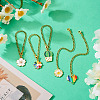 5Pcs 5 Styles Alloy Enamel Wine Glass Charms HJEW-TA0001-15-4
