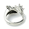 Dragon Alloy Open Cuff Rings RJEW-K275-36AS-3