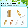 200Pcs 4 Colors Brass Stick Pin End Cap FIND-NB0005-39-2