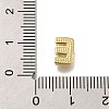 Rack Plating Brass Micro Pave Clear Cubic Zirconia Beads X-KK-G500-30G-E-3