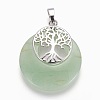 Natural Green Aventurine Pendants G-F573-C17-2