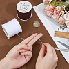2 Rolls 2 Colors Braided Nylon Thread NWIR-PH0002-31-3
