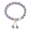 Cat Eye Beads Stretch Bracelets for Women BJEW-TA00691-04-1