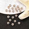 Brass Rhinestone Spacer Beads X-RB-A014-L4mm-01RG-NF-4