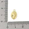 Brass Micro Pave Clear Cubic Zirconia Pendants KK-E111-29G-3