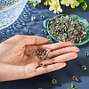 100Pcs Crackle Transparent Glass Beads Strands GLAA-TA0004-11C-6