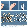 60Pcs 2 Colors Brass Beads KK-AR0002-82-4