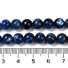 Round Natural Kyanite/Cyanite/Disthene Bead Strands G-I165-01-7mm-01-4