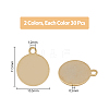 HOBBIESAY 60Pcs 2 Colors Brass Pendants KK-HY0003-39-2