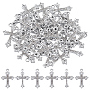 50Pcs Alloy Crystal Rhinestone Pendants ALRI-ME0001-02-1