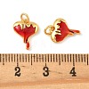 Brass Enamel Pendants KK-K364-25C-01-3