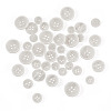40Pcs 4 Styles Resin Buttons BUTT-TADJ0001-02C-2