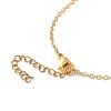 Alloy Crystal Rhinestone Bowknot Pendant Necklaces NJEW-TA00168-5