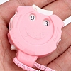 Smiling Face Mini Plastic Knitting Row Counter Pendant PW-WG8998C-01-2