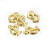 Golden Plated Alloy Letter Pendants PALLOY-J718-01G-P-2