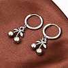 316 Surgical Stainless Cherry Hoop Earrings EJEW-C160-11A-1