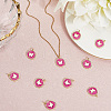 10Pcs Brass Enamel Pendants KK-BBC0020-43-3