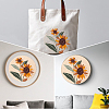 Flower Pattern Punch Embroidery Starter Kits DIY-WH20007-743A-5