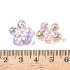 UV Plating Transparent Acrylic Beads OACR-H053-06-3
