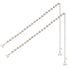 Alloy Crystal Rhinestone Flower Link Invisible Non-Slip Sexy Shoulder Straps AJEW-WH20054-198-1