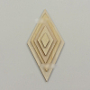 Unfinished Wood Rhombus Shape Discs Slices LS-WOCR-PW0001-005B-5
