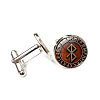 Alloy Enamel Compass Cufflinks PW-WG42FEF-12-1