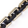 Handmade CCB Plastic Boston Link Chains AJEW-JB00683-07-1