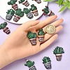 14Pcs 7 Styles Opaque Resin Decoden Cabochons RESI-YW0001-87-5
