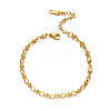 304 Stainless Steel Link Chain Bracelets WG30883-01-1