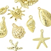 9Pcs 9 Styles Ocean Series Alloy Pendants FIND-FS0003-31-2