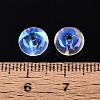Baking Paint Electroplate Transparent Glass Beads EGLA-Q141-01B-A13-3