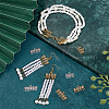 90Pcs 6 Styles Tibetan Style Zinc Alloy Chandelier Components Links FIND-PH0020-40-5