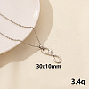 304 Stainless Steel Serpentine Pendant Necklaces RN6163-11-1